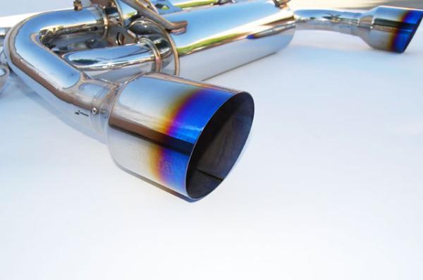 Invidia 07+ Infiniti G37 Coupe Gemini Single Layer Titanium Tip Cat-back Exhaust - BLOX Racing
