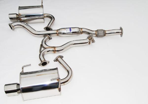Invidia 08-09 WRX Sedan Q300 Dual Stainless Steel Tip Cat-back Exhaust - BLOX Racing