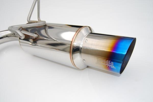 Invidia 08-11 STi Hatch / 11 WRX Hatch Dual N1 Single Layer Titanium Tipped Cat-back Exhaust - BLOX Racing