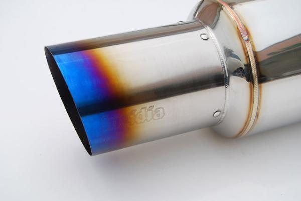 Invidia 08+ WRX Hatch / 08 STi 76mm RACING Titanium Tip Cat-back Exhaust - BLOX Racing