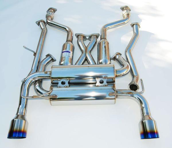 Invidia 09+ 370Z Gemini Single Layer Titanium Tip Cat-back Exhaust - BLOX Racing