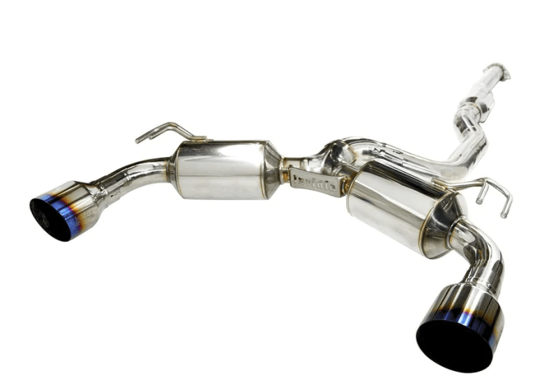 Invidia 2009+ Mitsubishi Evo X Dual N1 Titanium Tip Cat-back Exhaust - BLOX Racing