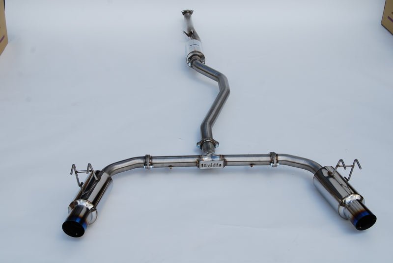 Invidia 2022+ Honda Civic Si (1.5T) 70mm N1 Cat Back Exhaust - Burnt Titanium Tips - BLOX Racing