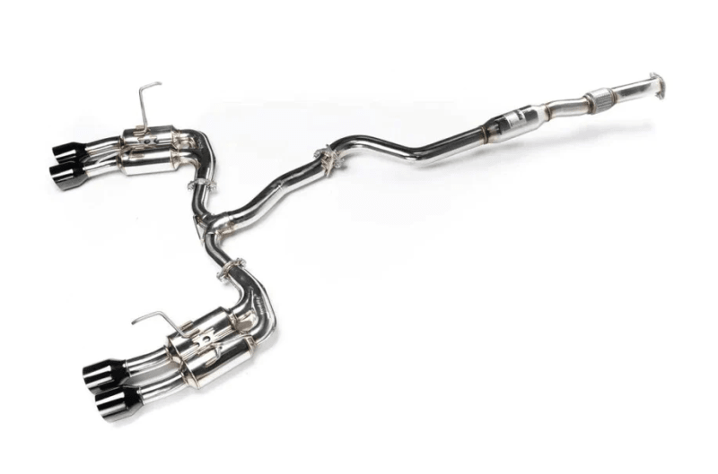Invidia 2022+ Subaru WRX Gemini Single Layer Quad Black Tip Cat-Back Exhaust - BLOX Racing