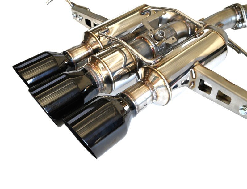 Invidia 22+ HONDA CIVIC TYPE-R FL5 R400 SINGLE LAYER BLACK TIP CAT-BACK (NON POLISH PIPE) - BLOX Racing