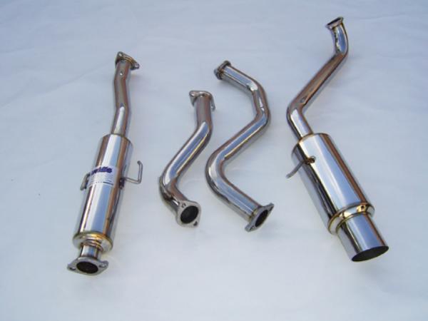 Invidia 88-91 CRX EF8 60mm (101mm tip) N1 Cat-back Exhaust - BLOX Racing
