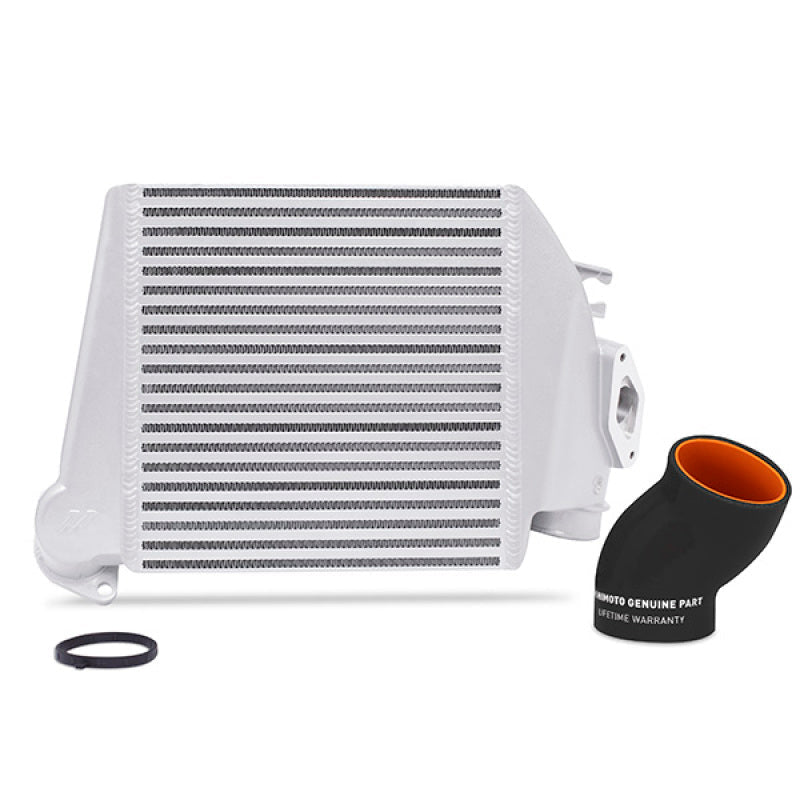 Mishimoto 08-14 Subaru WRX Top-Mount Intercooler Kit - Powder Coated Silver & Black Hoses - BLOX Racing