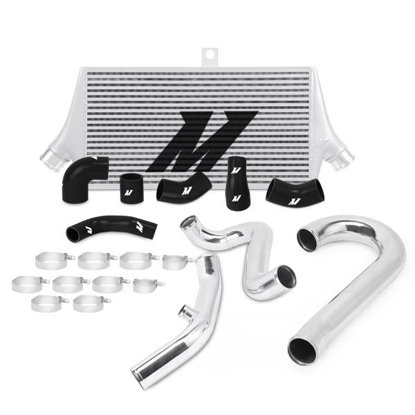 Mishimoto 08-14 Subaru WRX Top-Mount Intercooler Kit - Powder Coated Silver & Red Hoses - BLOX Racing