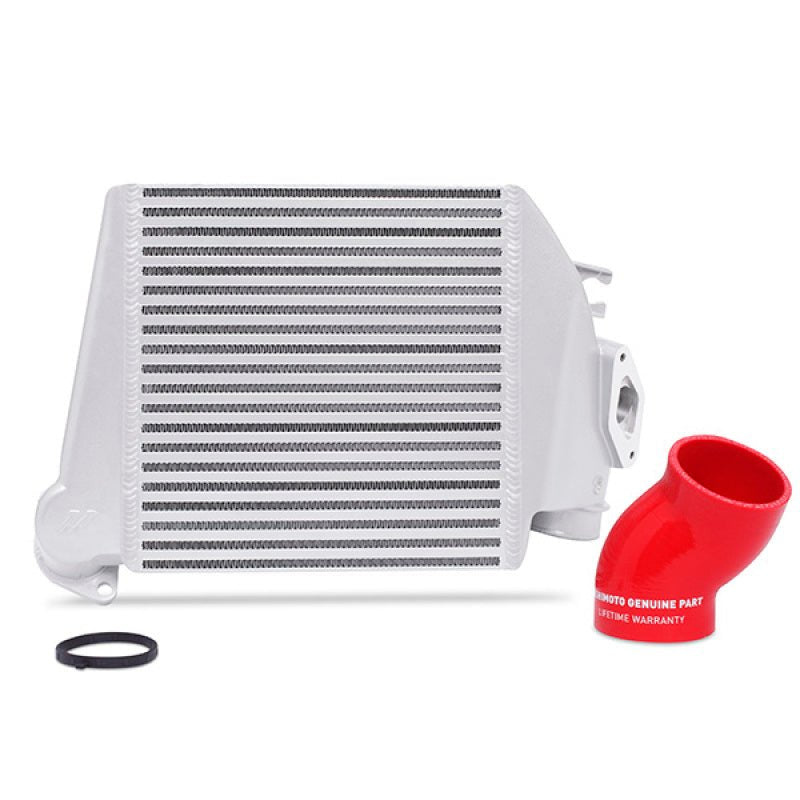 Mishimoto 08-14 Subaru WRX Top-Mount Intercooler Kit - Powder Coated Silver & Red Hoses - BLOX Racing