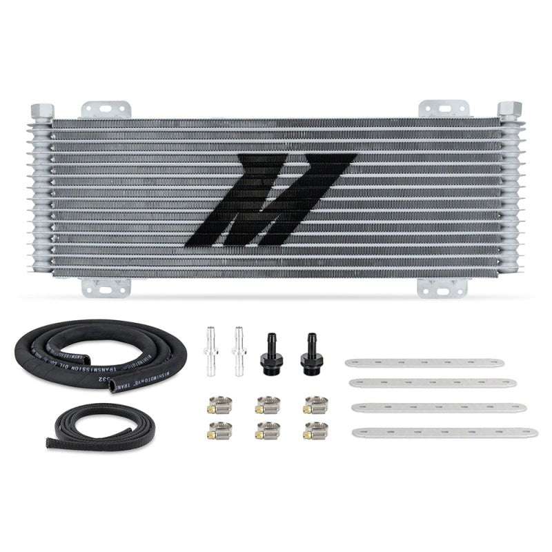 Mishimoto 13-Row Stacked Plate Transmission Cooler - Silver - BLOX Racing