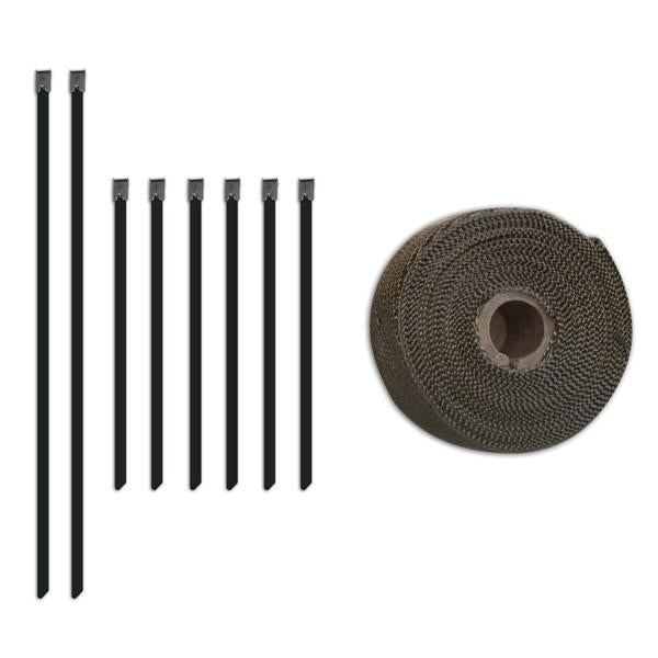 Mishimoto 2 inch x 35 feet Heat Wrap with Stainless Locking Tie Set - BLOX Racing