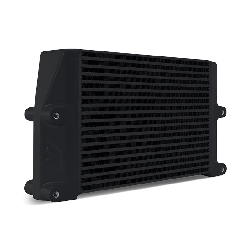 Mishimoto Heavy-Duty Oil Cooler - 10in. Same-Side Outlets - Black - BLOX Racing
