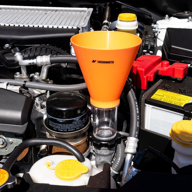 Mishimoto Screw On Oil Funnel Subaru Kit - BLOX Racing