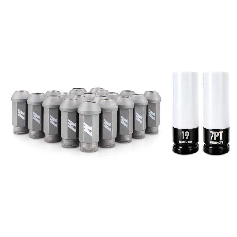 Mishimoto Steel Locking Lug Nuts M14x1.5 20pc Set Silver - BLOX Racing