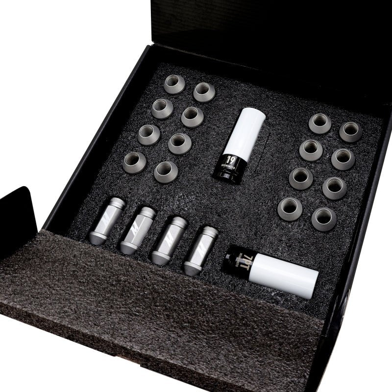 Mishimoto Steel Locking Lug Nuts M14x1.5 20pc Set Silver - BLOX Racing