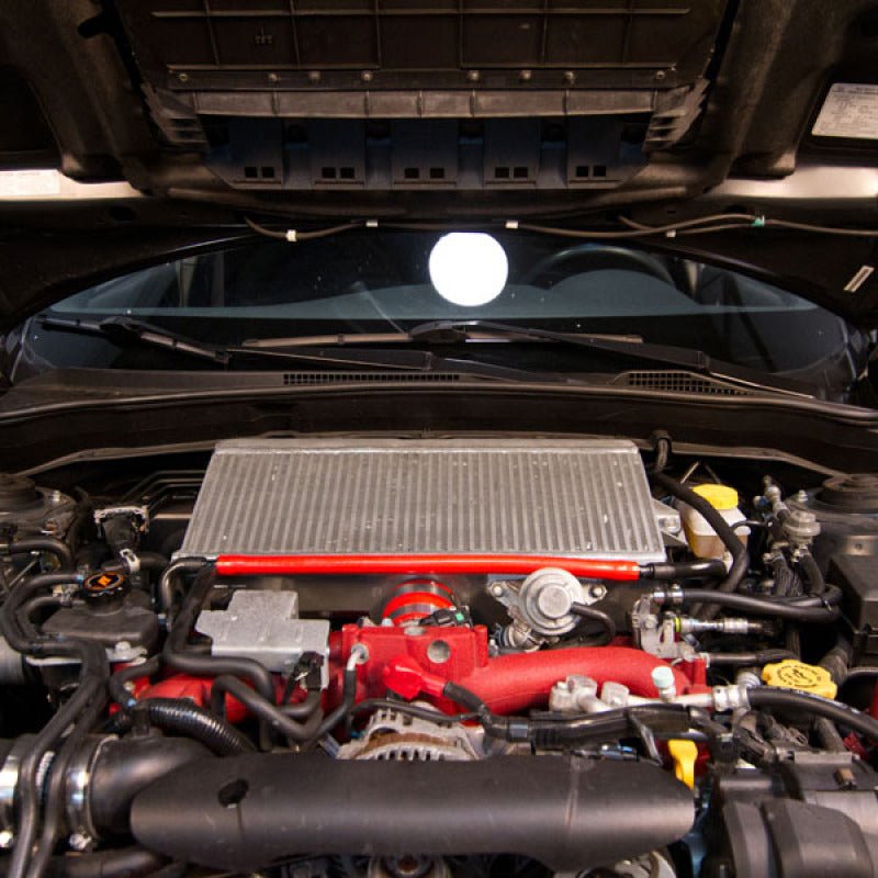 Mishimoto Subaru 08-15 WRX STi Top-Mount Intercooler Kit - Powder Coated Black & Black Hoses - BLOX Racing