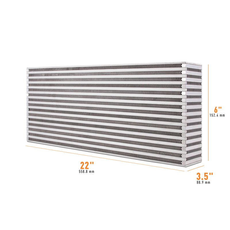 Mishimoto Universal Air-to-Air Intercooler Core - 22in / 6in / 3.5in - BLOX Racing