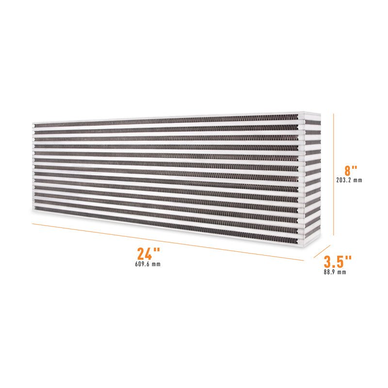 Mishimoto Universal Air-to-Air Intercooler Core - 24in / 8in / 3.5in - BLOX Racing