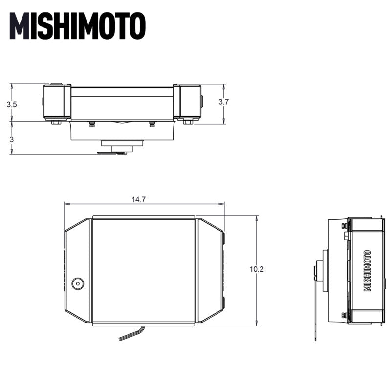 Mishimoto Universal Drag Race Performance Aluminum Radiator - Natural - BLOX Racing