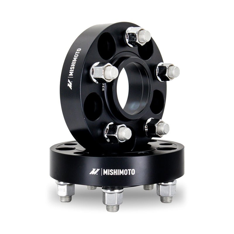 Mishimoto Wheel Spacers - 5x100 - 56.1 - 25 - M12 - Black - BLOX Racing