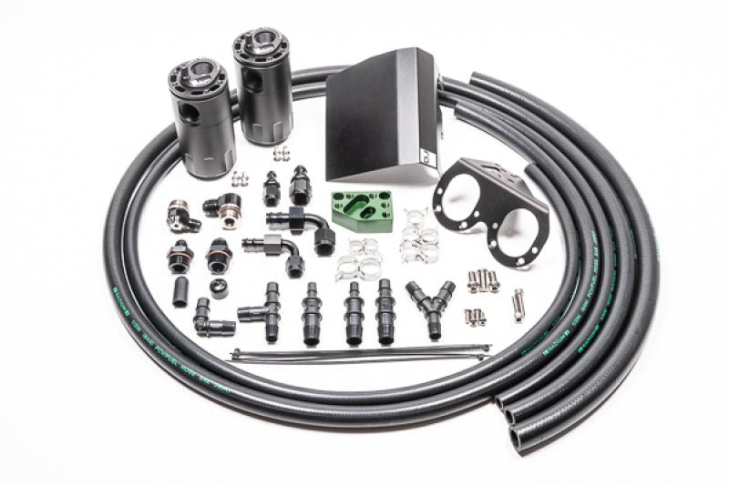 Radium 02 - 21 Subaru EJ - Series Fluid Lock Turbo Dual Catch Can Kit - BLOX Racing