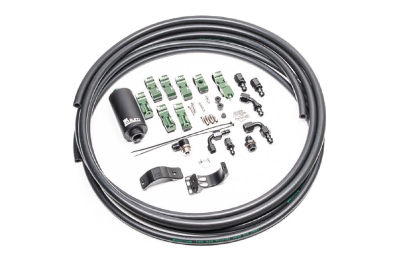 Radium Engineering Early Nissan Fuel Hanger Plumbing Kit Microglass Filter - BLOX Racing