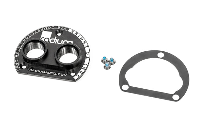 Radium Engineering VTA to VTE Competition Catch Can Adapter - 10AN Orb Ports - BLOX Racing