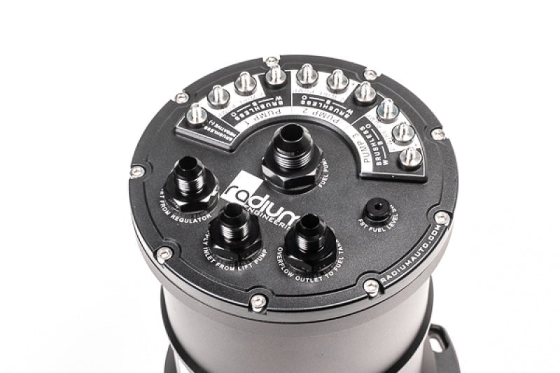 Radium Multi - Pump Fuel Surge Tank Fits Bosch BR540 / Deatschwerks DW400 (Pumps Not Included) - BLOX Racing