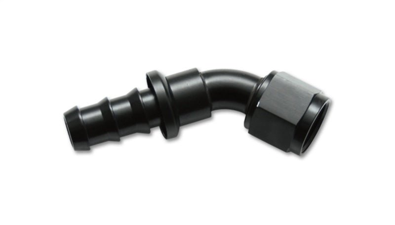Vibrant - 10AN Push - On 45 Deg Hose End Fitting - Aluminum - BLOX Racing