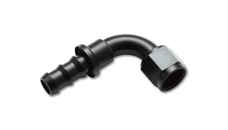 Vibrant - 10AN Push - On 90 Deg Hose End Fitting - Aluminum - BLOX Racing