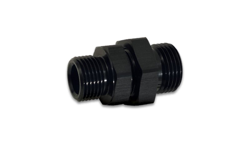 Vibrant - 10AN to - 8AN ORB Male to Male Union Adapter - Anodized Black - BLOX Racing