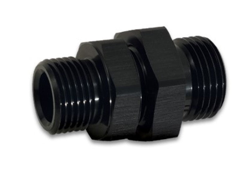 Vibrant - 10AN to - 8AN ORB Male to Male Union Adapter - Anodized Black - BLOX Racing