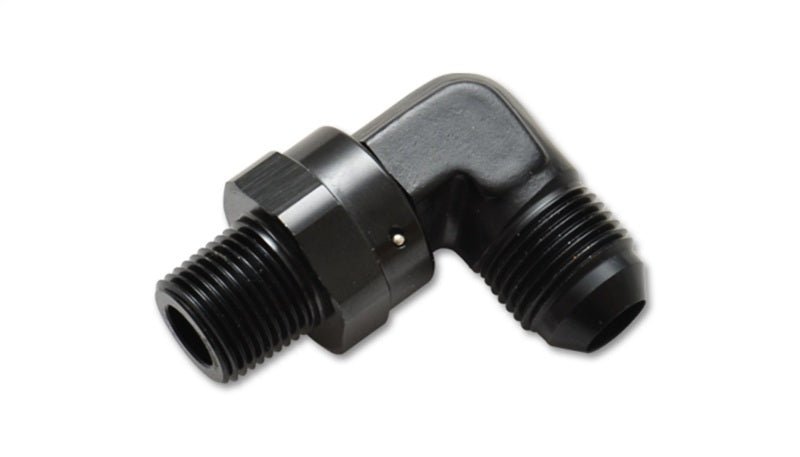 Vibrant - 12AN to 1/2in NPT Male Swivel 90 Degree Adapter Fitting - BLOX Racing