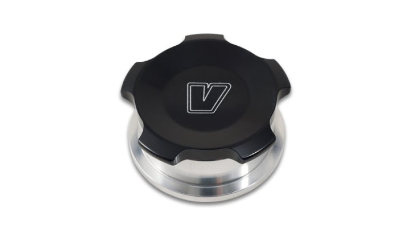 Vibrant 1.5in OD Aluminum Weld Bungs w/ Black Anodized Threaded Cap (incl. O - Ring) - BLOX Racing