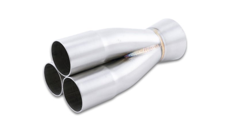 Vibrant 1.625in Inlet Slipover ID 2.5in Outlet OD 3 - 1 SS Merge Collector - BLOX Racing