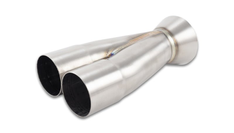 Vibrant 2 - 1 Merge Collector 2.00in Inlet I.D. x 3.00in Outlet O.D. 8.25in Overall Length - BLOX Racing