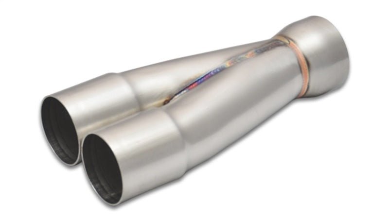 Vibrant 2 - 1 SS Merge Collectors (1 - 7/8in Inlet Slipover ID 2 - 1/4in Outlet OD) - Sold Individually - BLOX Racing