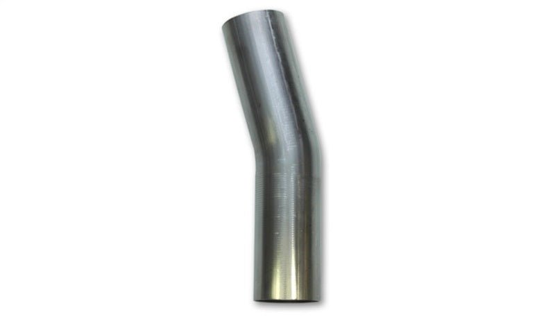 Vibrant 2.5in O.D. T304 SS 15 deg Mandrel Bend 5in x 5in leg lengths (3.5in Centerline Radius) - BLOX Racing