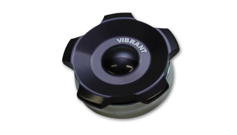 Vibrant 2.75in OD Aluminum Weld Bungs w/ Anodized Black Aluminum Threaded Cap (incl. O - Ring) - BLOX Racing