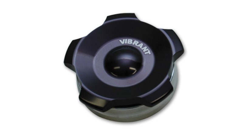 Vibrant 2in OD Aluminum Weld Bungs w/ Anodized Black Aluminum Threaded Cap (incl. O - Ring) - BLOX Racing