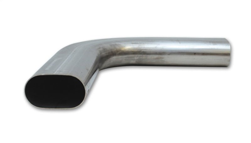 Vibrant 3.5in Oval (Nominal Size) T304 SS 90 deg Mandrel Bend 6in x 6in leg lengths - BLOX Racing