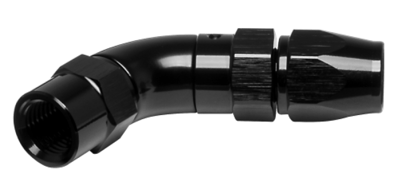 Vibrant - 3AN 45 Degree High Flow Hose End Fitting for PTFE Lined Flex Hose - Aluminum - BLOX Racing