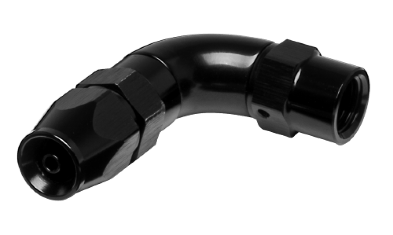 Vibrant - 3AN 90 Degree High Flow Hose End Fitting for PTFE Lined Hose - Aluminum - BLOX Racing