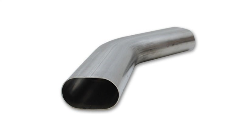 Vibrant 3in Oval (Nominal Size) T304 SS 45 deg Mandrel Bend 6in x 6in leg lengths - BLOX Racing