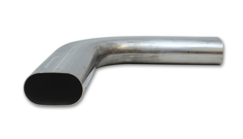 Vibrant 3in Oval (Nominal Size) T304 SS 90 deg Mandrel Bend 6in x 6in leg lengths - BLOX Racing
