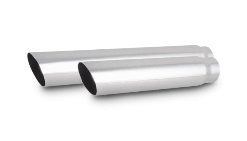 Vibrant 3in Round SS Truck/SUV Exhaust Tip (Single Wall Angle Cut) - 2.5in inlet 18in long - BLOX Racing