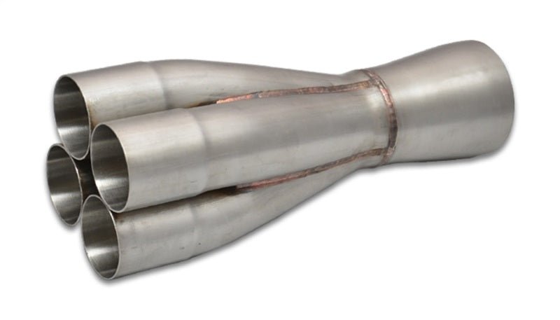 Vibrant 4 - 1 SS Merge Collectors (1 - 7/8in Inlet Slipover ID 2 - 1/2in Merge Outlet OD) Single Unit - BLOX Racing