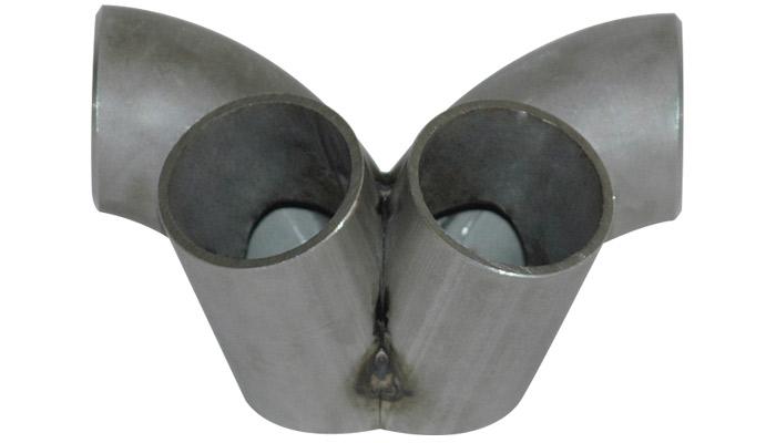 Vibrant 4 - 1 SS Merge Collectors (2 - 1/4in Inlet Slipover ID 3 - 1/2in Merge Outlet OD) Single Unit - BLOX Racing