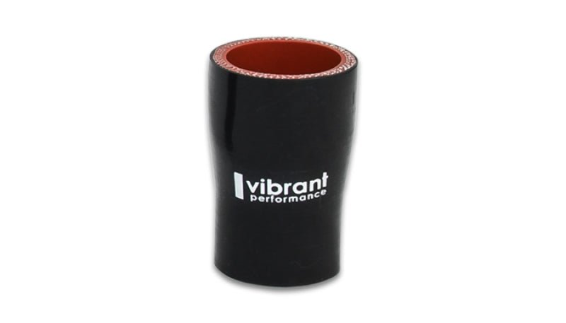 Vibrant 4 Ply Aramid Reducer Coupling 2.5in I.D. x 4in I.D. - Gloss Black - BLOX Racing