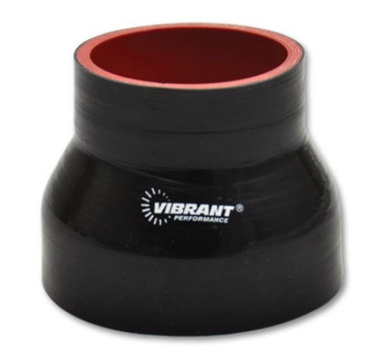 Vibrant 4 Ply Reducer Couper 3.5in ID x 3.75in ID x 3.0in Long - Black - BLOX Racing